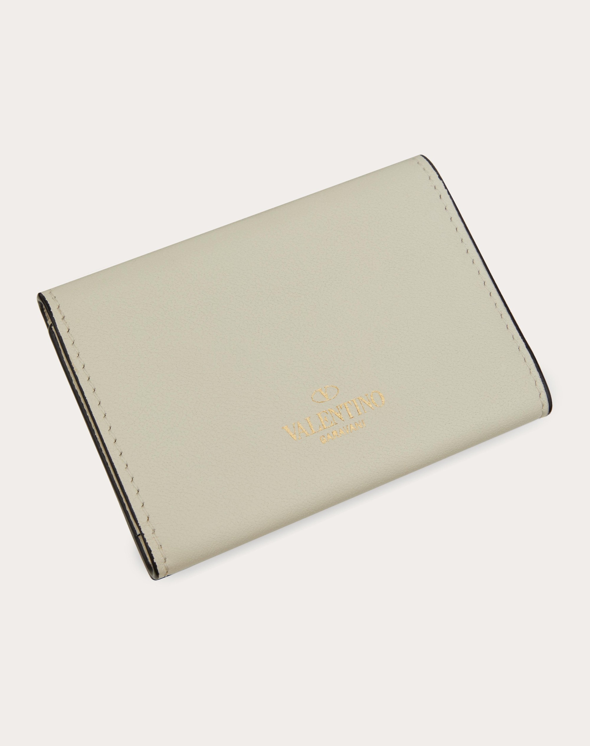 SMALL ROCKSTUD CALFSKIN WALLET - 3