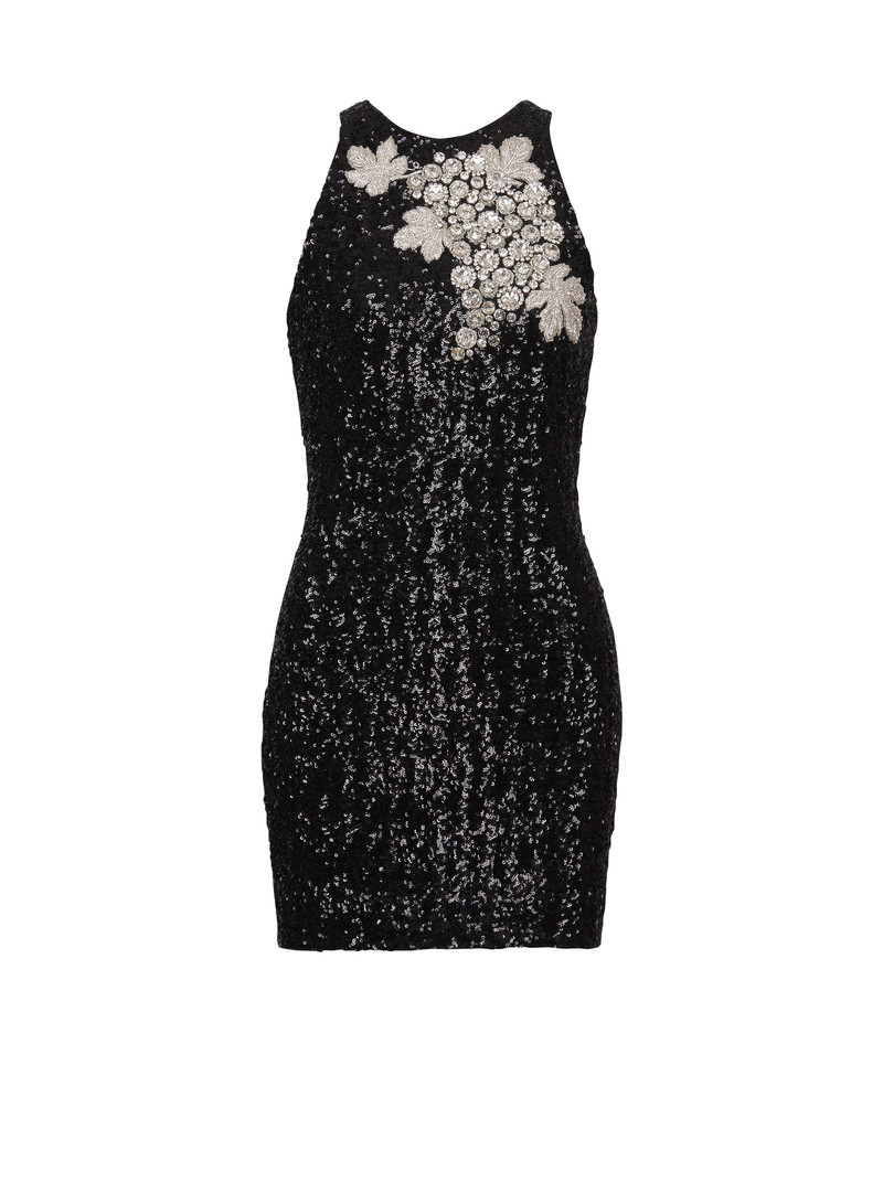 Sequin dress with Grape embroidery 1
