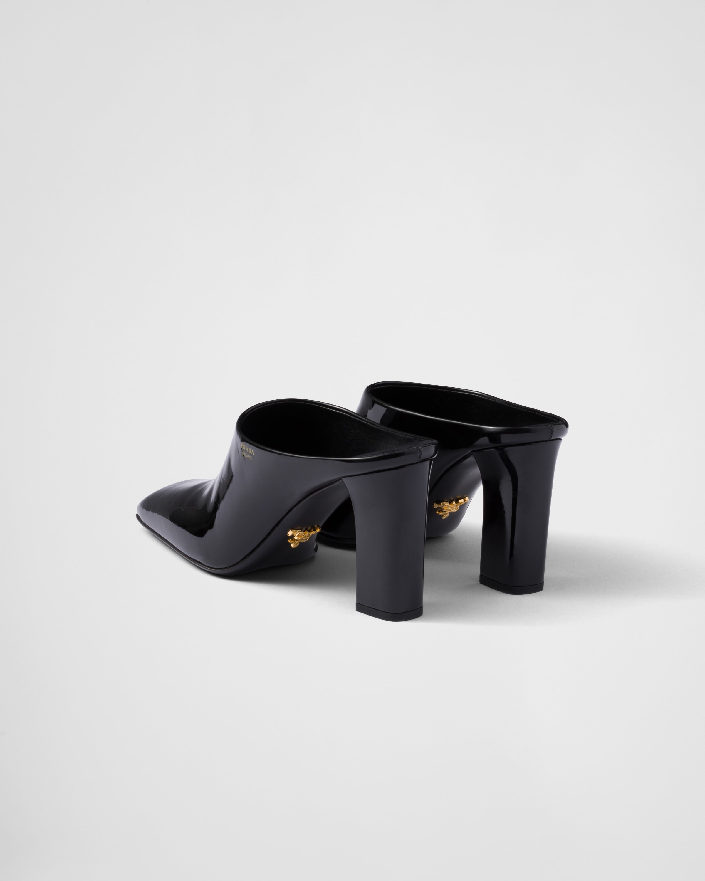 Patent leather mules - 4
