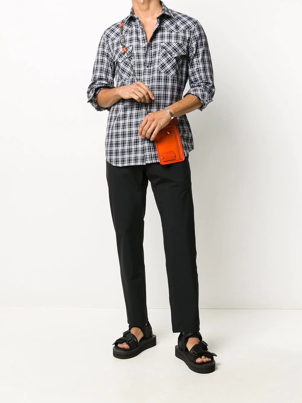 checkered oxford shirt - 2