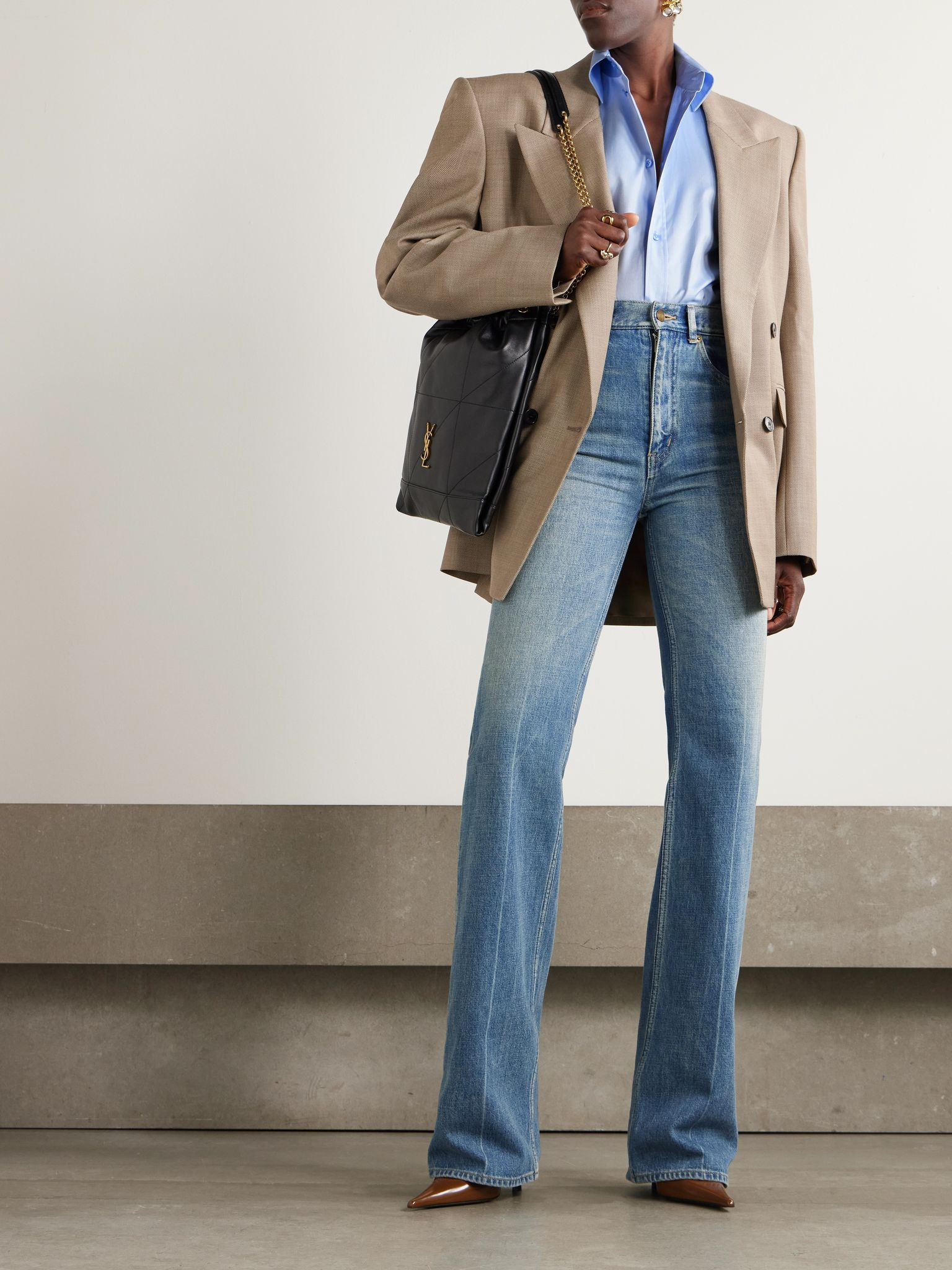 Oversized Cotton Oxford shirt Blue - 2