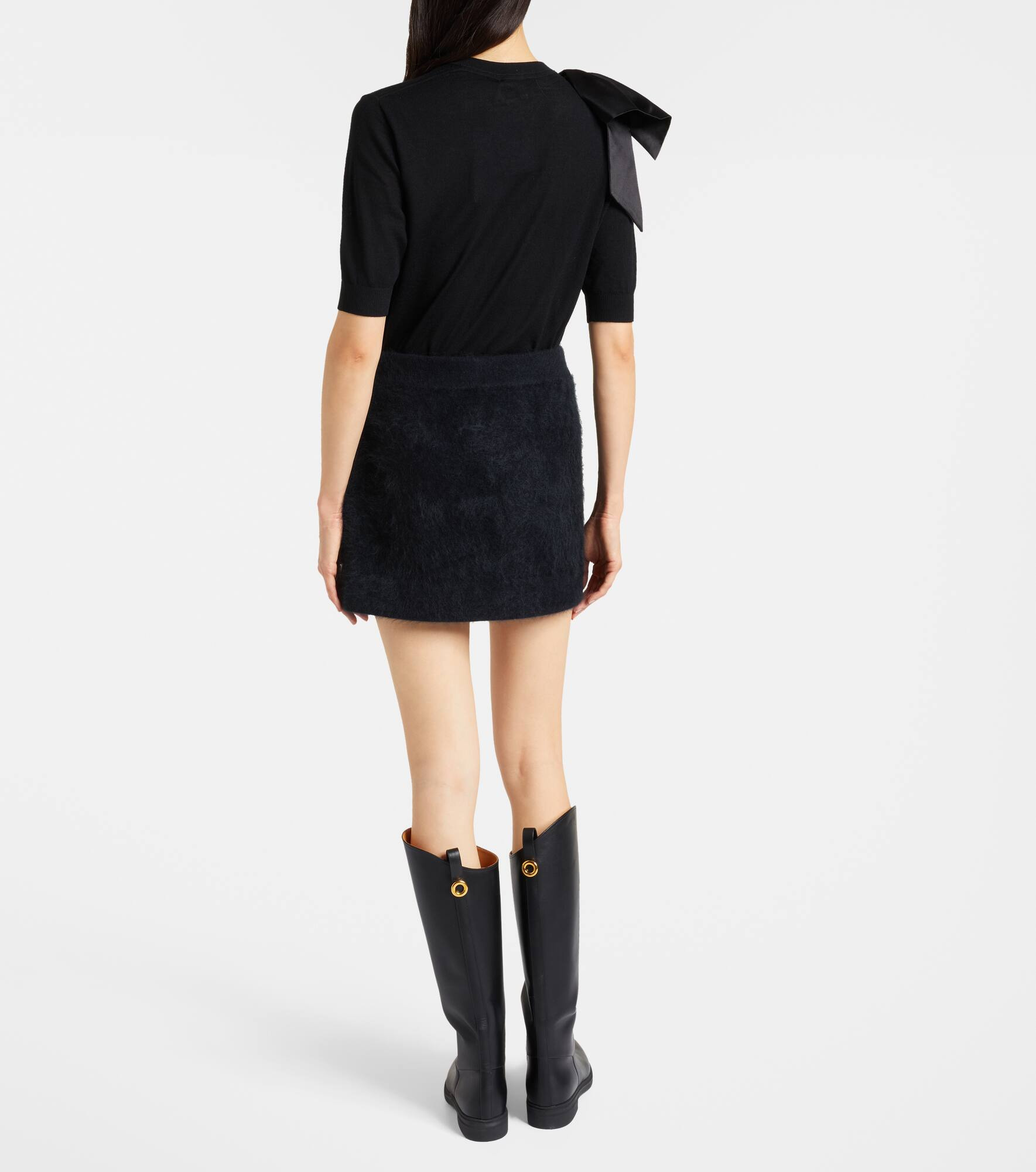 Fluffy Statement wool-blend miniskirt - 3