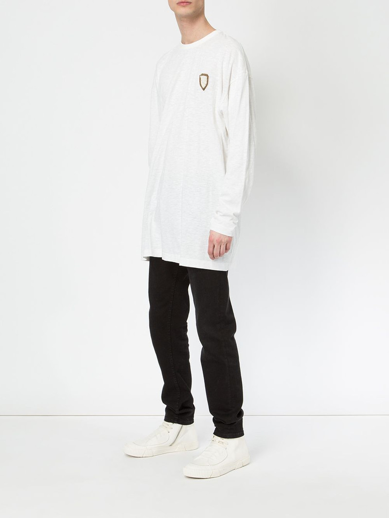 ih nom uh nit chest patch oversize T-shirt outlook