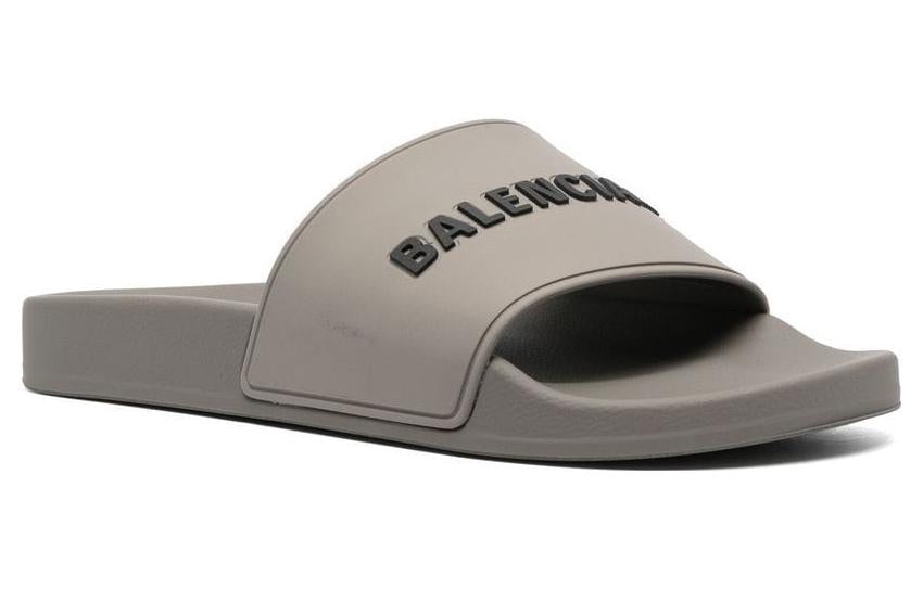 (WMNS) Balenciaga Pool Slides 'Grey Rubber' 565547W1S801010 - 2
