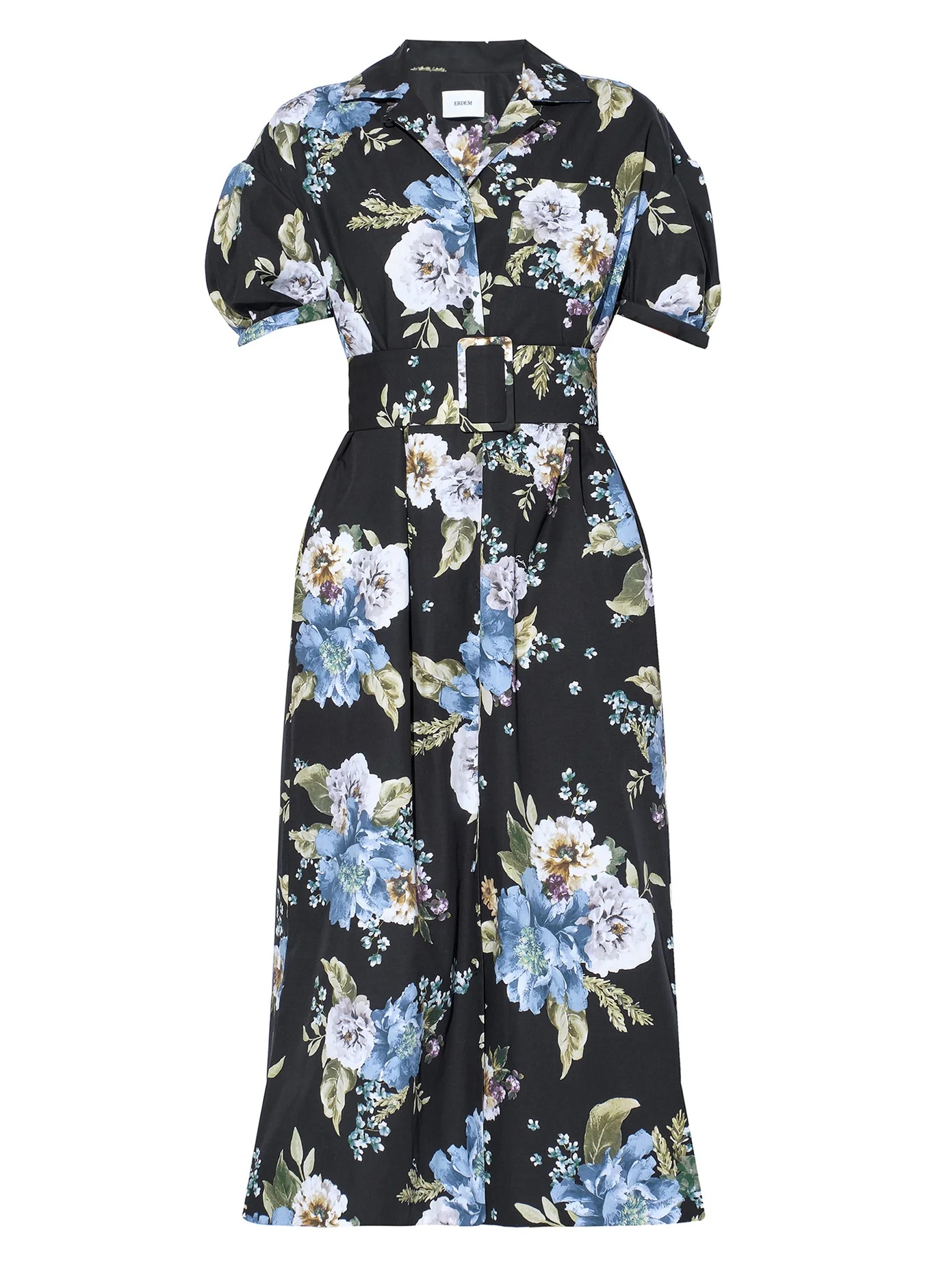 Hero Frederick Carnation-print poplin dress - 1