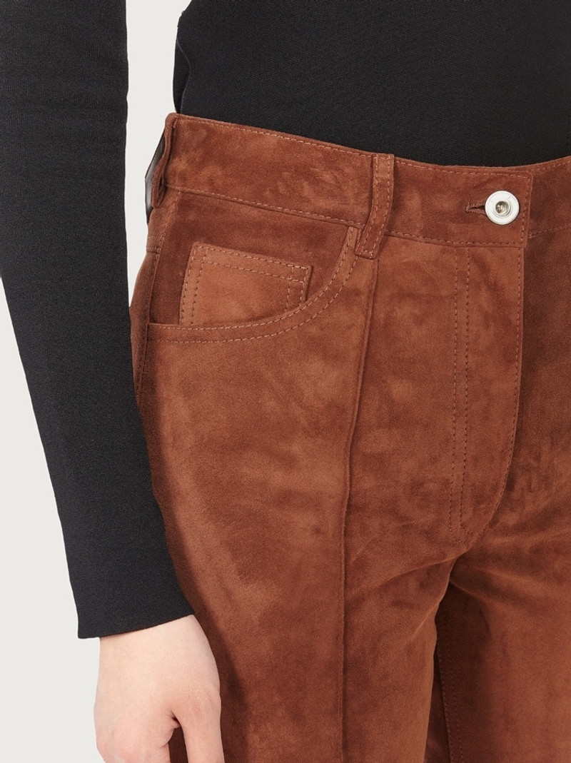 SUEDE FIVE POCKET TROUSER 4