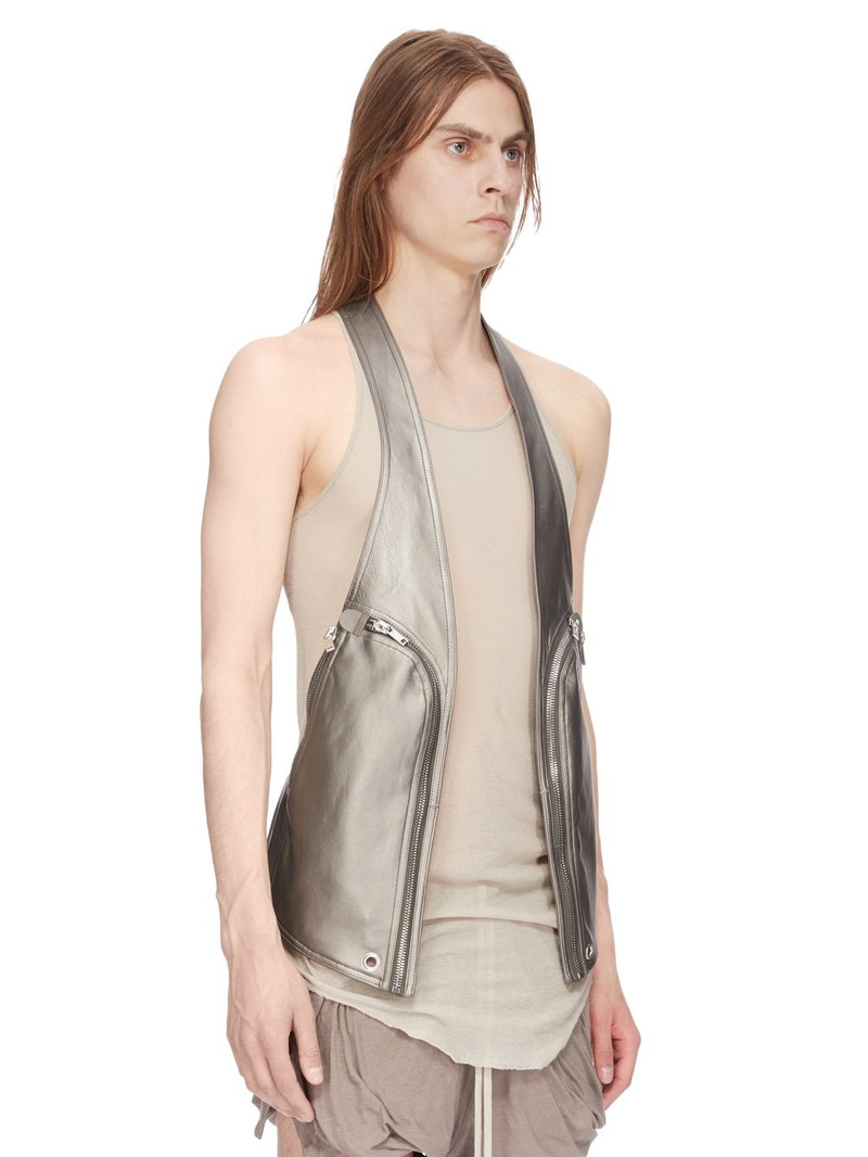 Gunmetal Bauhaus Leather Vest 2