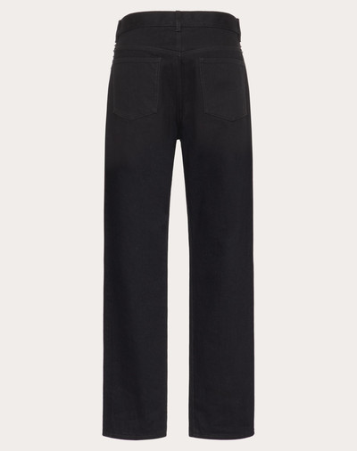 Valentino DENIM PANTS WITH BLACK UNTITLED STUDS outlook