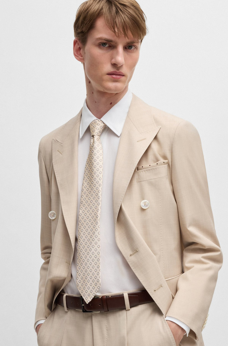 BOSS PATTERNED TIE IN ITALIAN-MADE SILK JACQUARD outlook