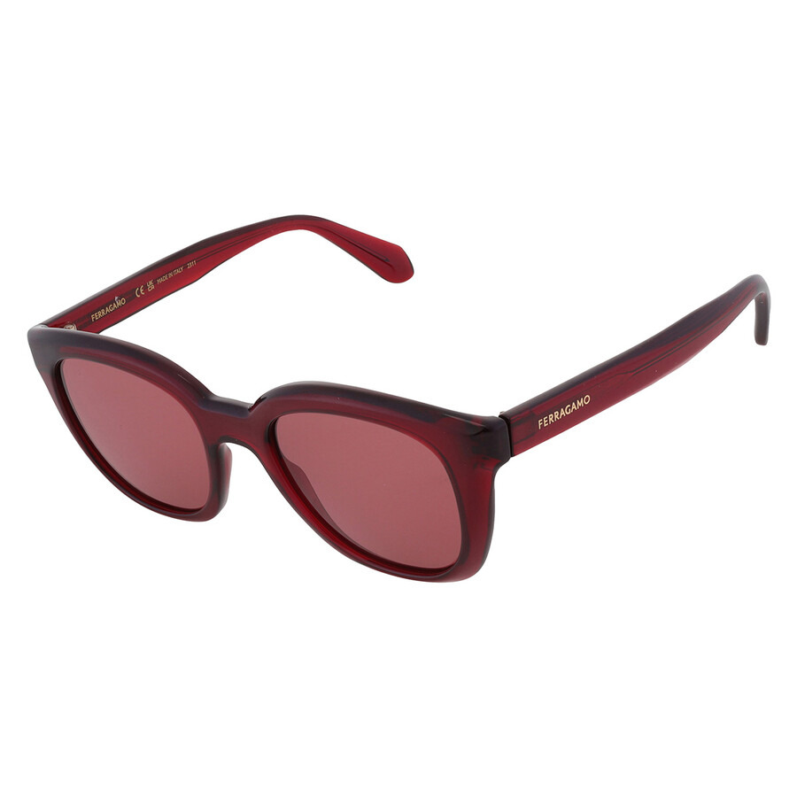 Salvatore Ferragamo Red Cat Eye Ladies Sunglasses SF2000S 616 52 - 3