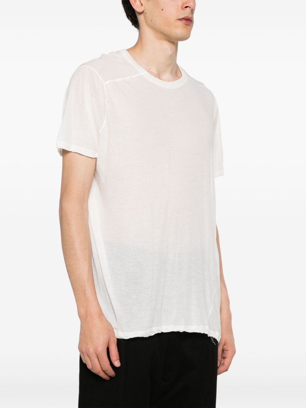 Level cotton semi-sheer T-shirt - 3