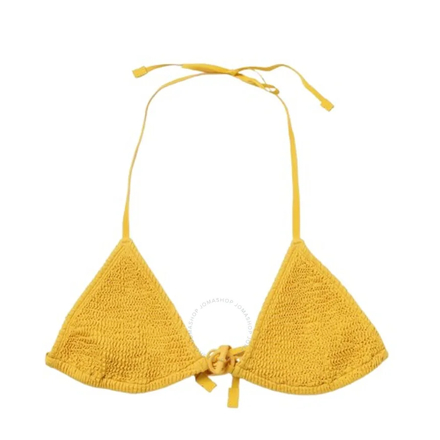 Burberry Womens Crinkled-Nylon-Bikini-Top - 1