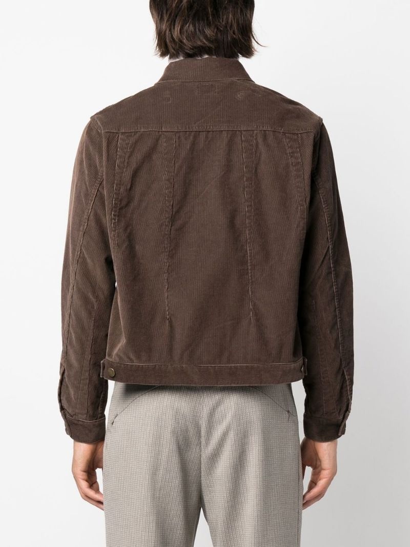 buttoned corduroy jacket - 4
