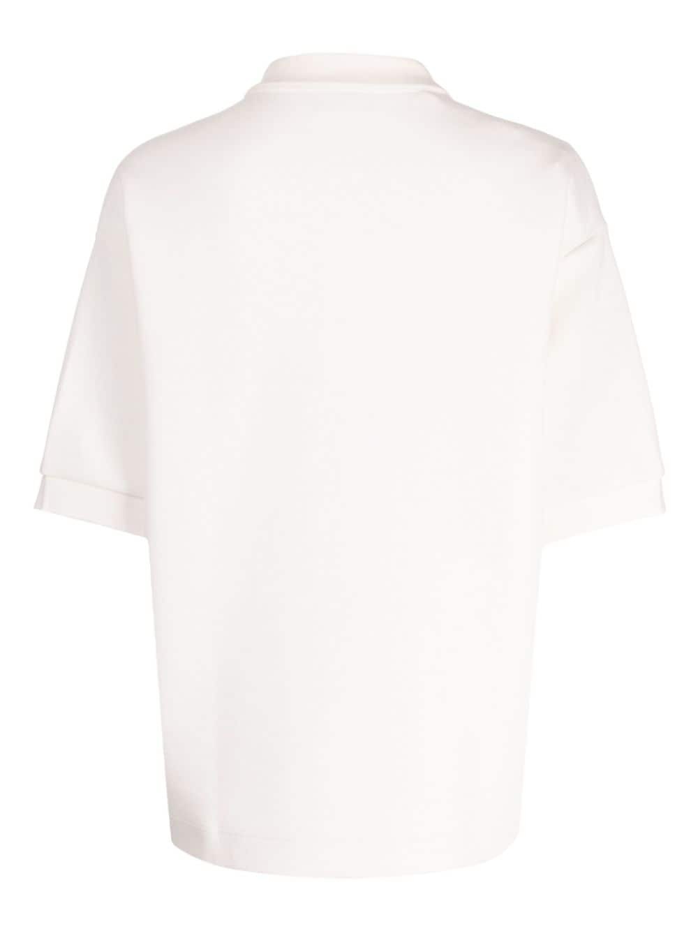 logo-appliquÃ© cotton polo shirt - 2