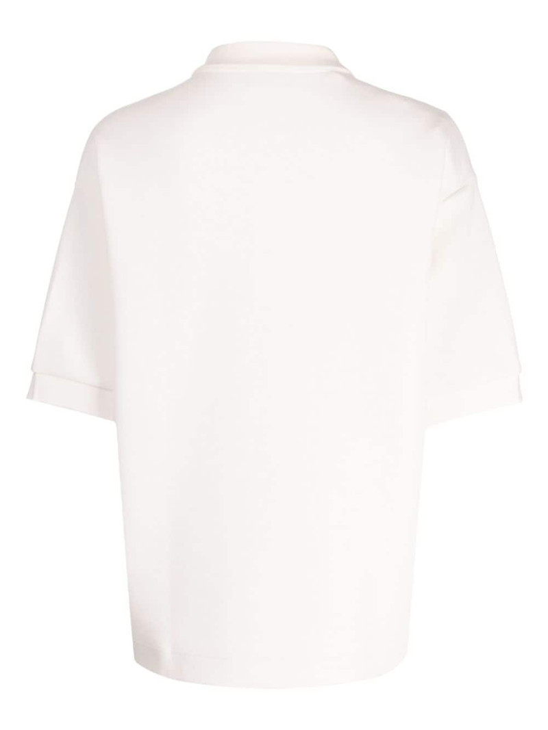 LACOSTE logo-appliquÃ© cotton polo shirt outlook
