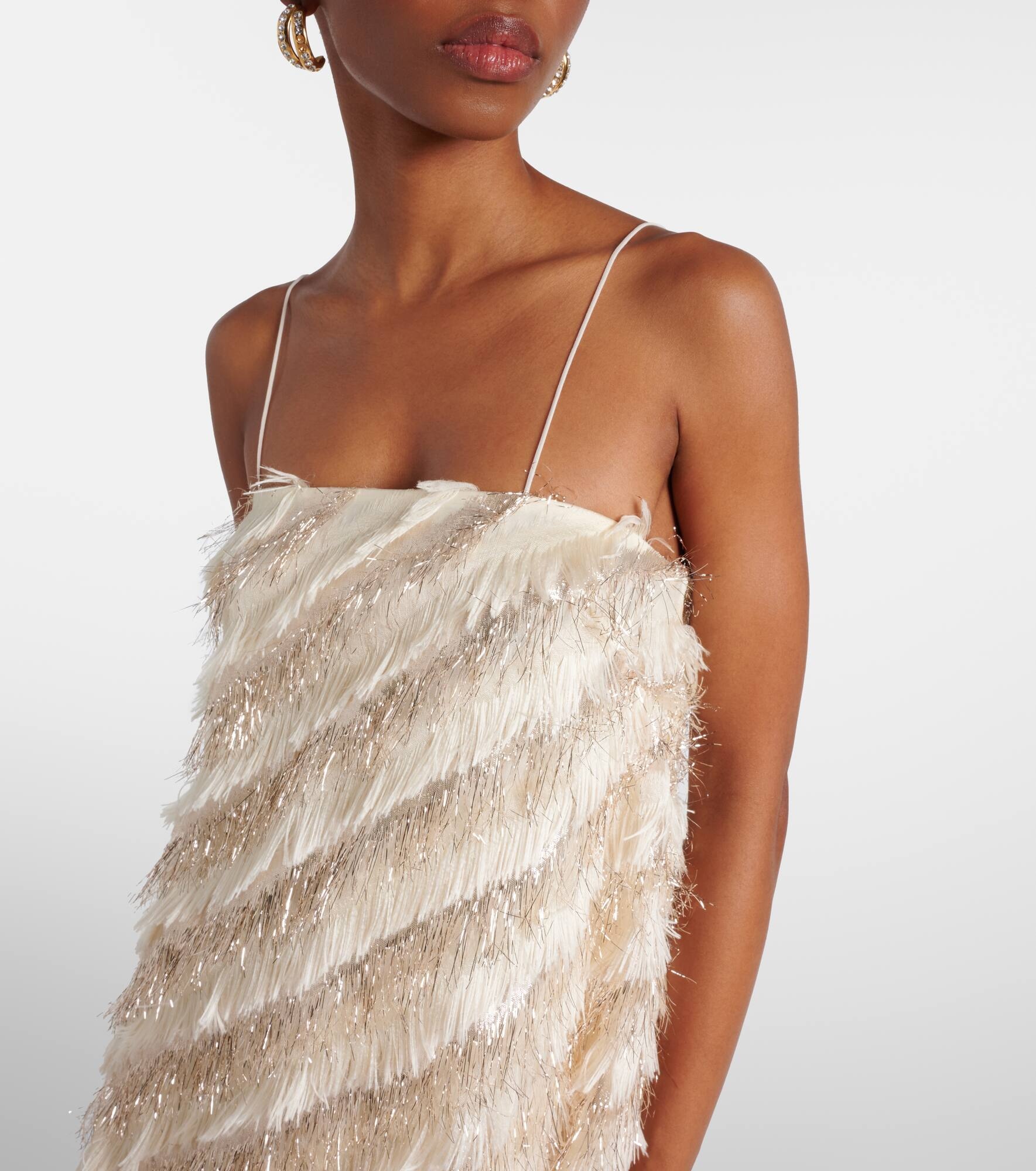 Anguilla fringed jacquard maxi dress - 4