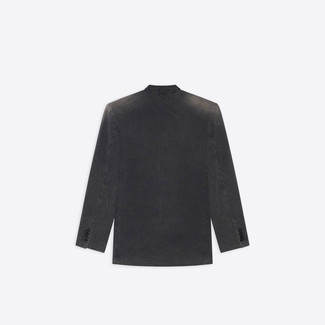 Slim Worn-out Jacket in Black - 2