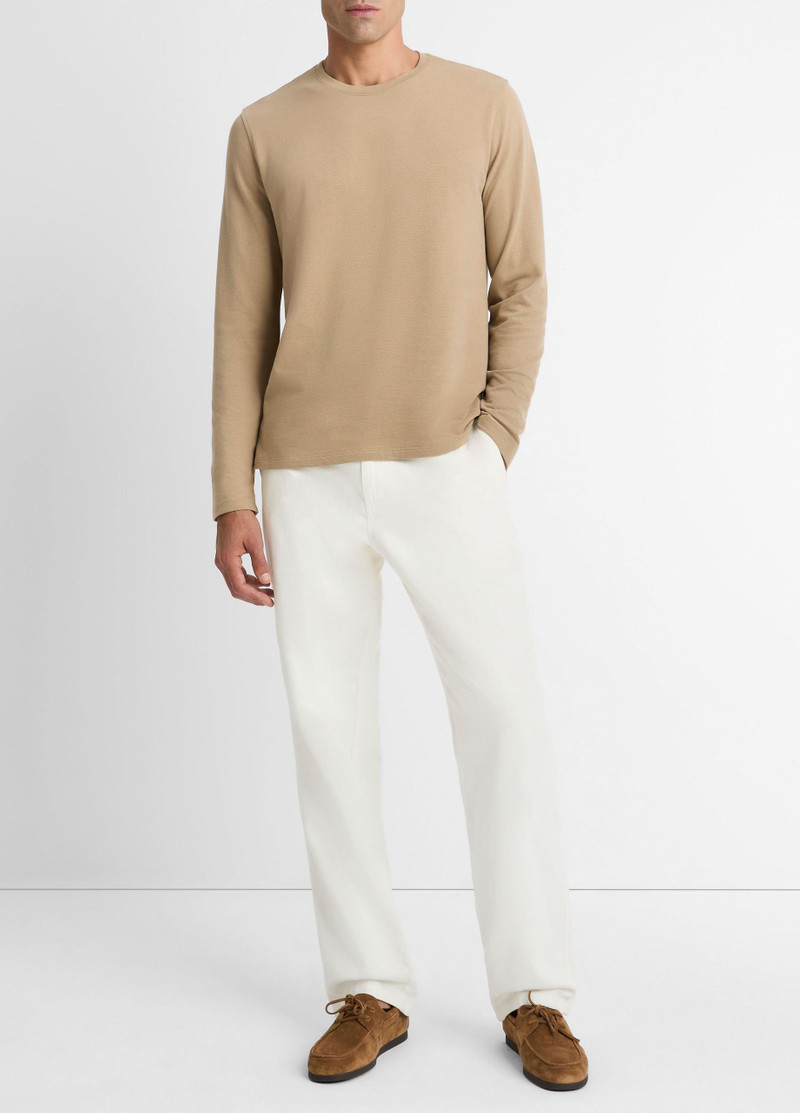 Birdseye Jacquard Pima Cotton Long-Sleeve T-Shirt 4