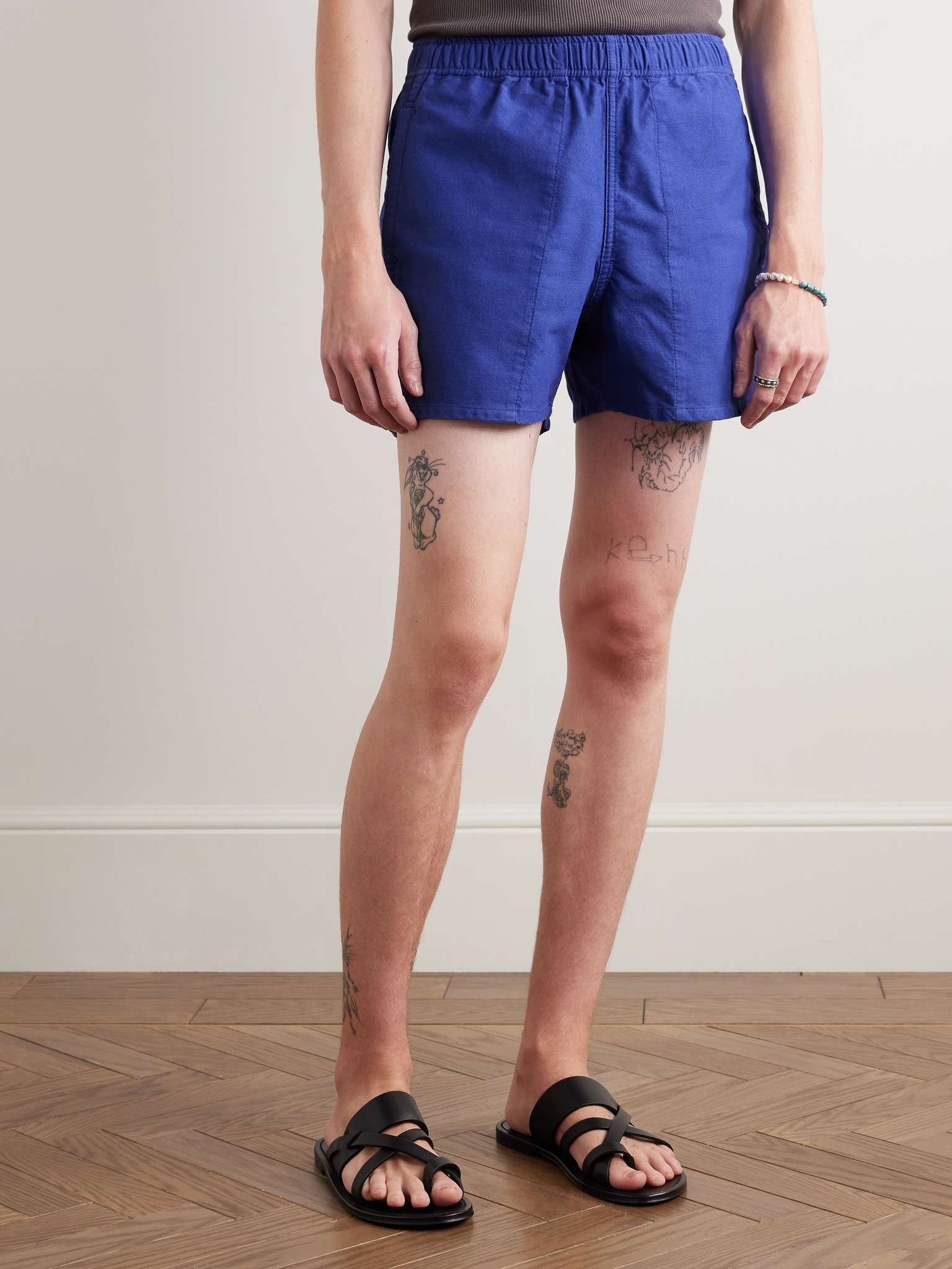 Field Straight-Leg Logo-Embroidered Cotton-Twill Shorts - 3