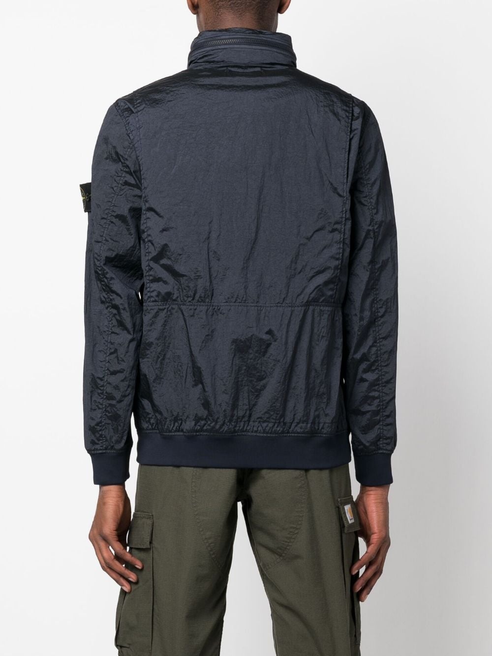 Compass-logo zip-up windbreaker - 4