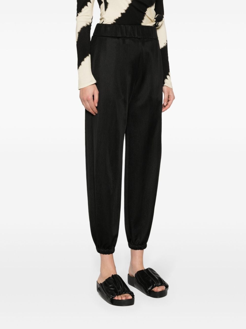 high-waist tapered trousers - 3