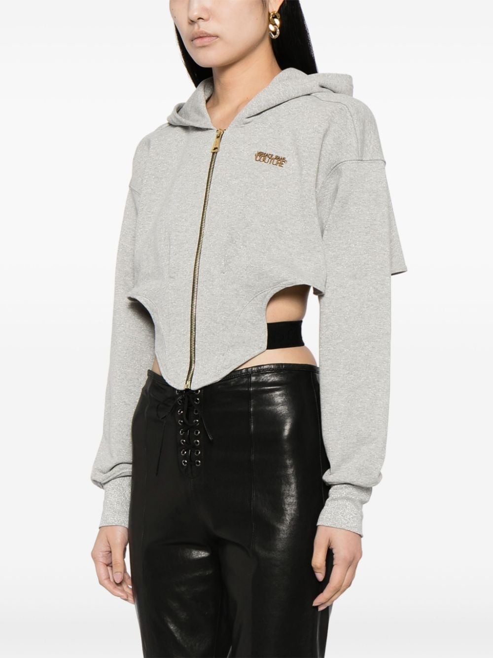 corset-style hooded jacket - 3