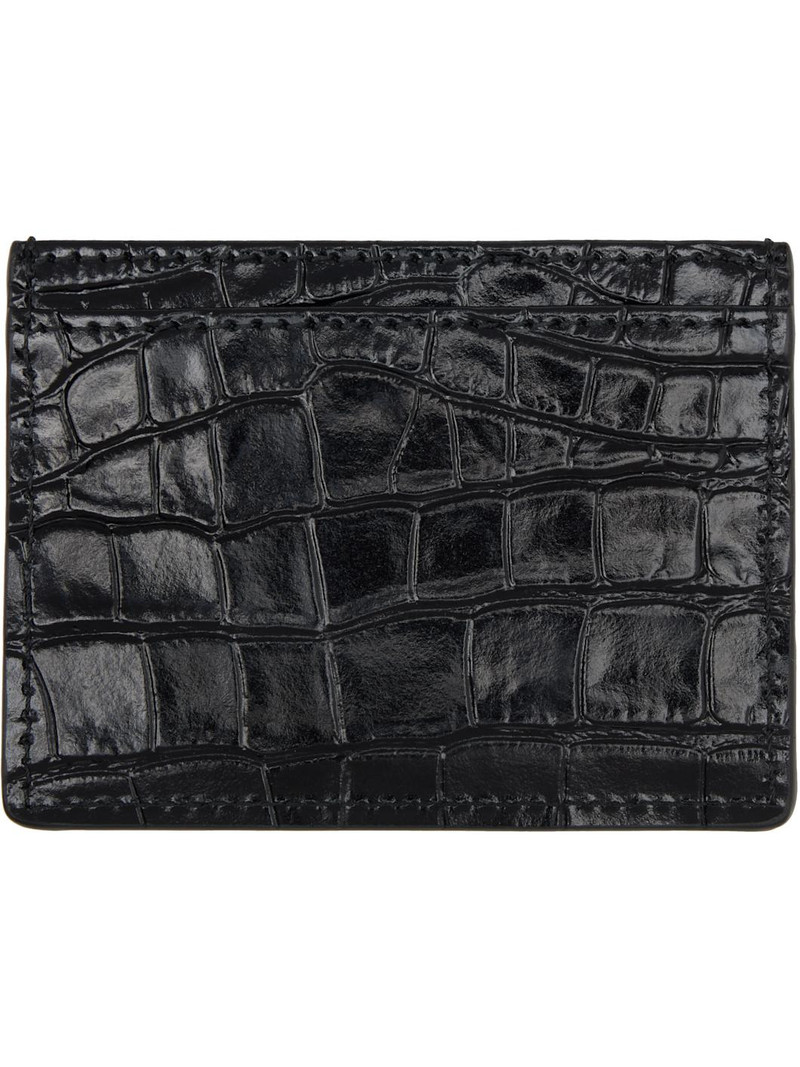 Vivienne Westwood Black Flat Card Holder outlook
