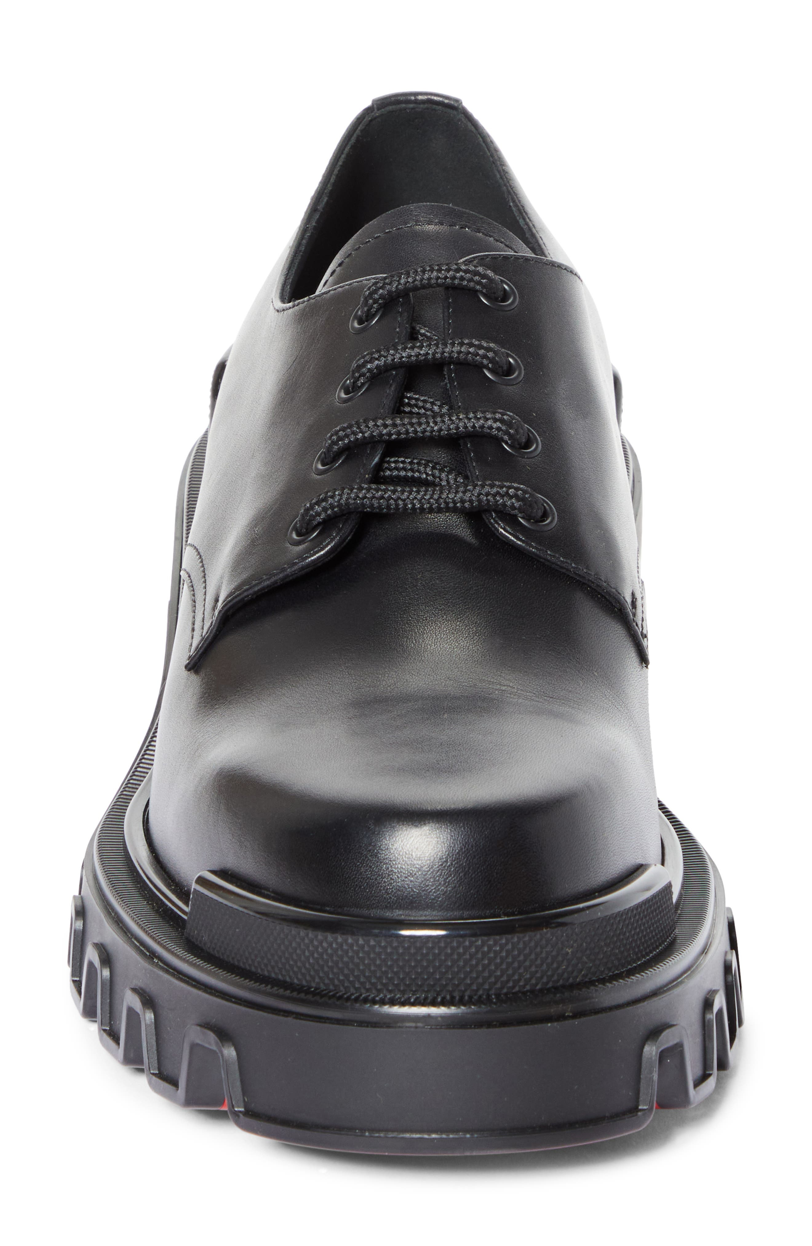 Christian Louboutin Trott Dune Uomo Lugged Plain Toe Derby in Black at Nordstrom - 4