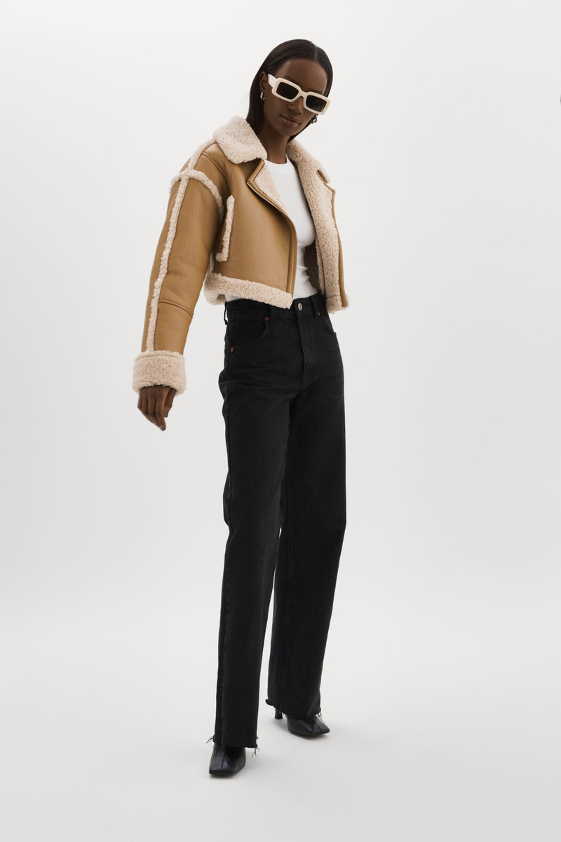ADRINA | Faux Shearling Crop Jacket 3