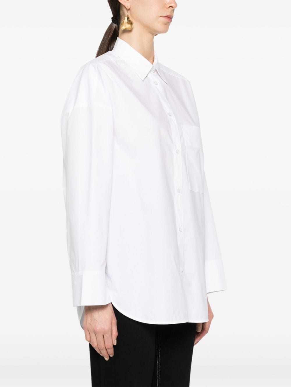 spread-collar organic cotton shirt - 3