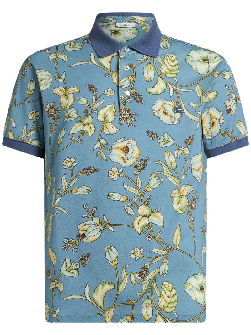 floral polo shirt 1