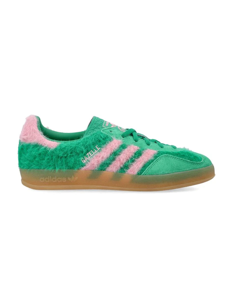 Adidas Originals Adidas Gazelle Bold Green And Pink Knit Sneakers - 1