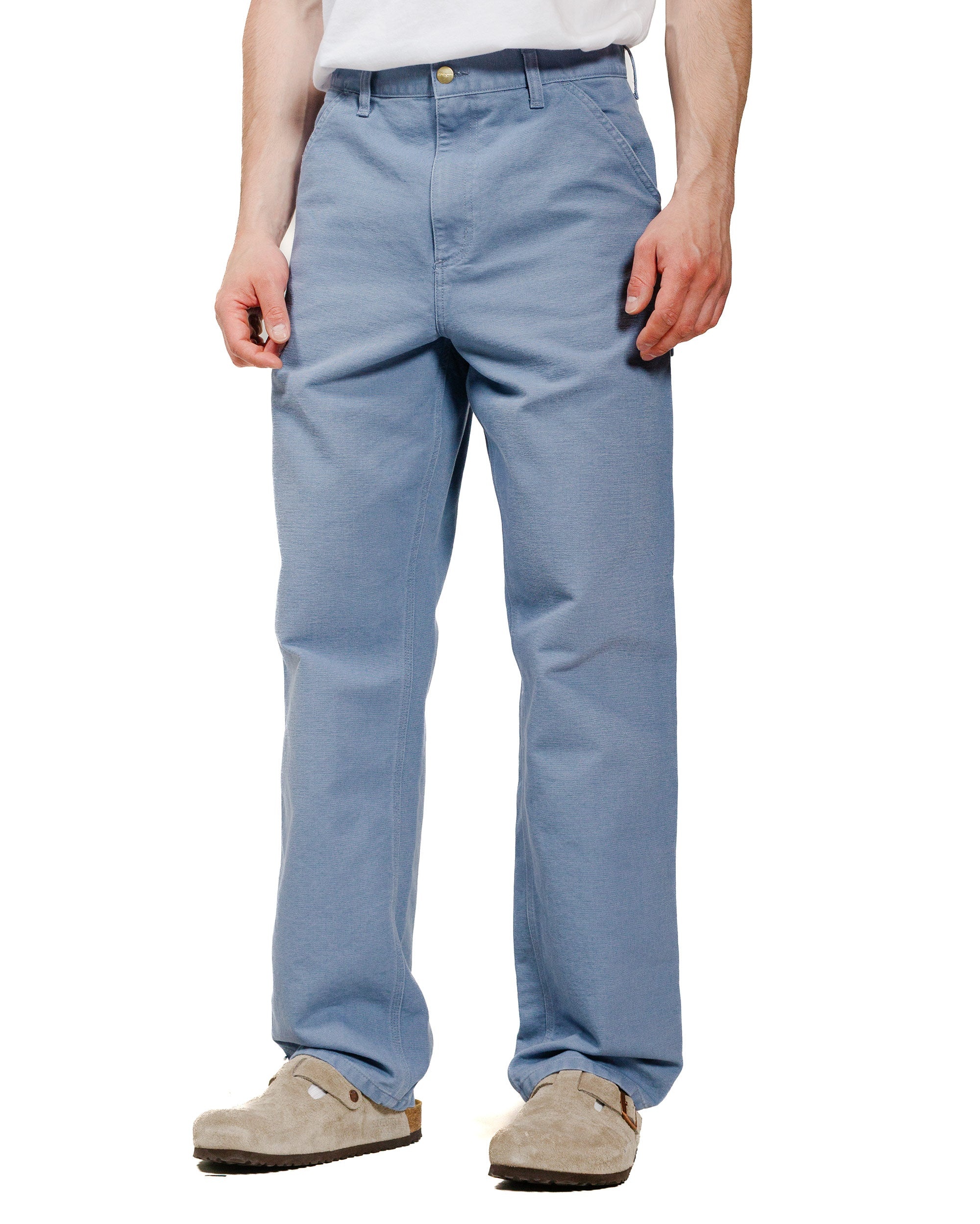 Carhartt W.I.P. Single Knee Pant Bay Blue Aged Canvas - 2