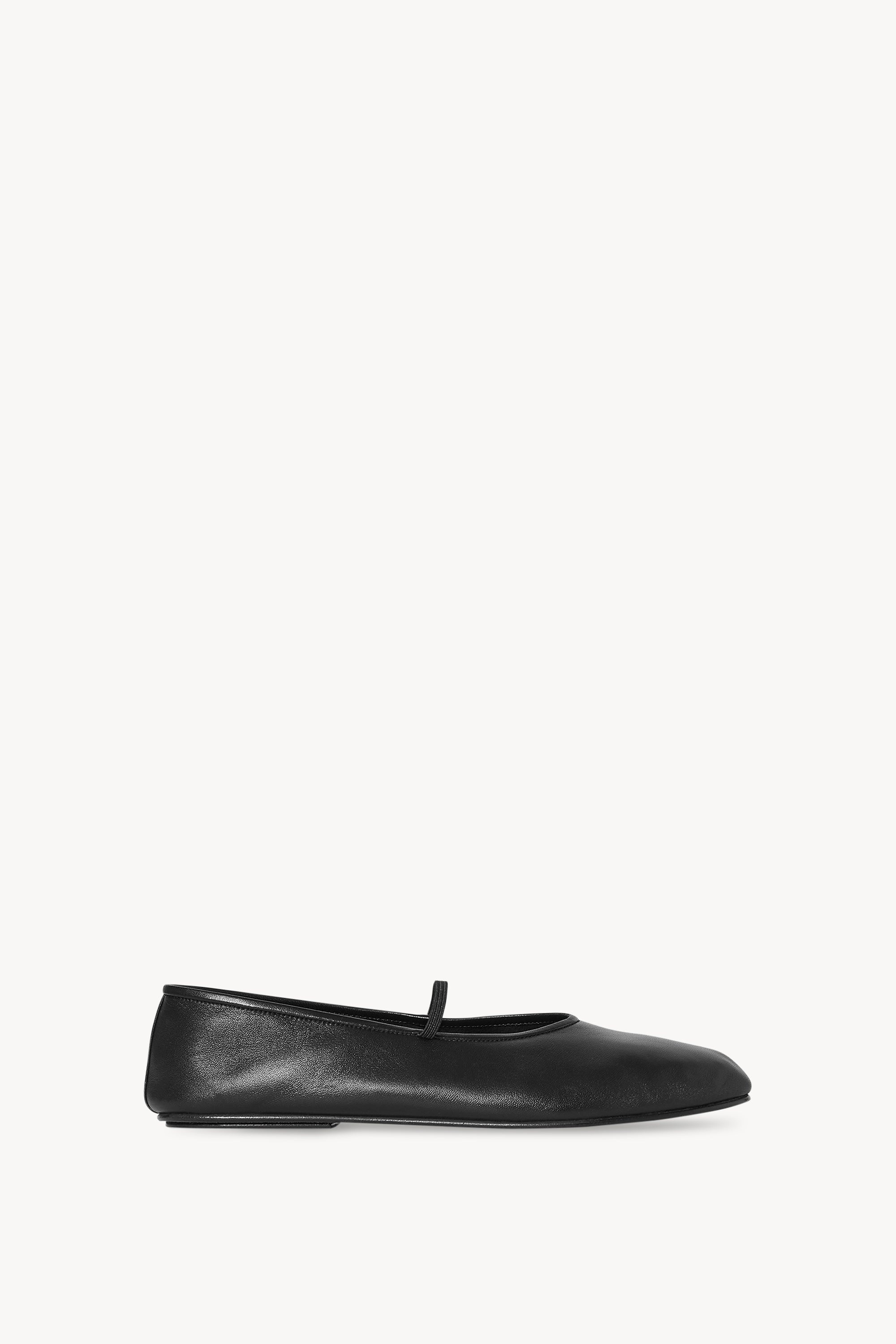Elastic Ballet Slipper in Leather - 1