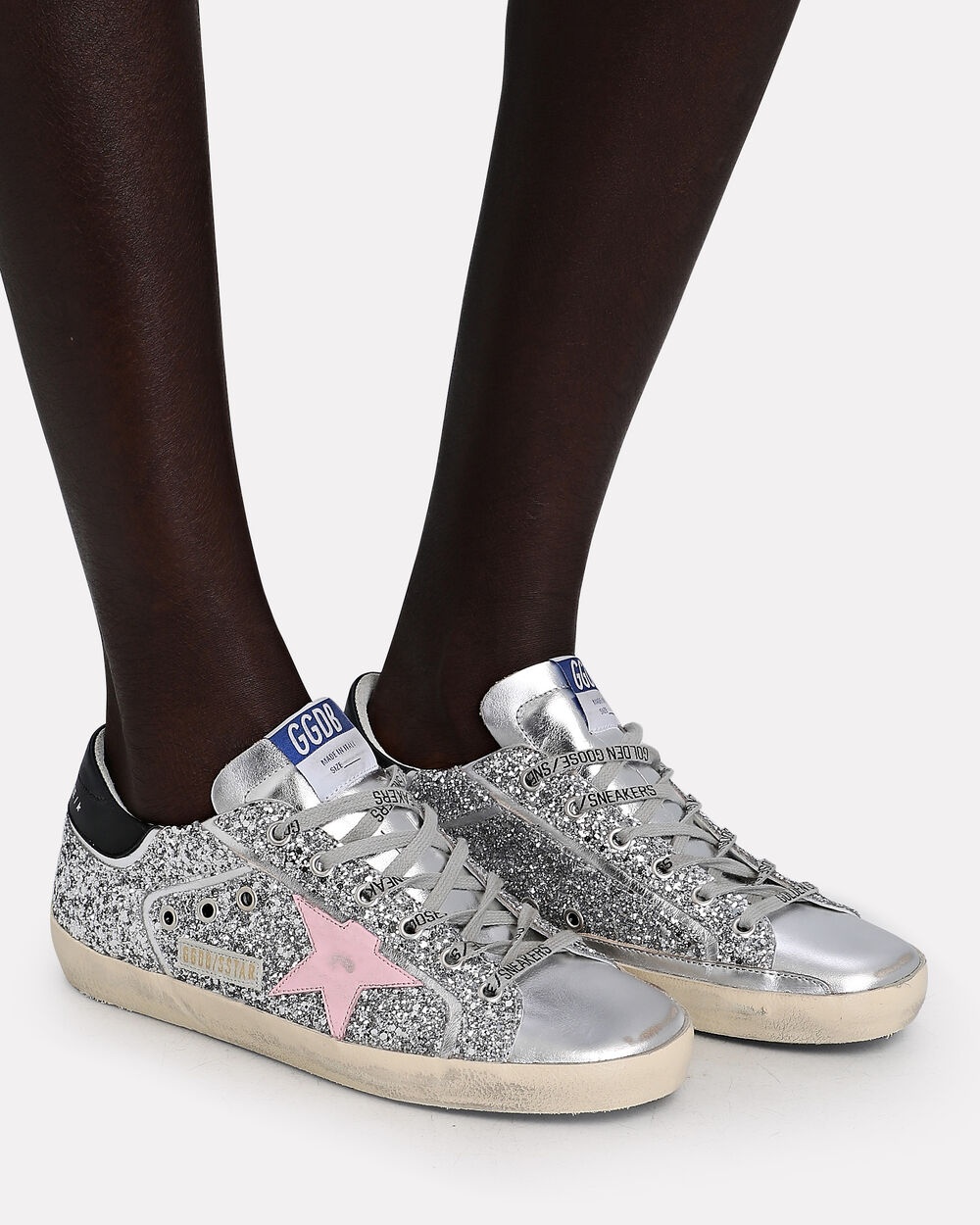 Superstar Glitter Low-Top Leather Sneaker - 2