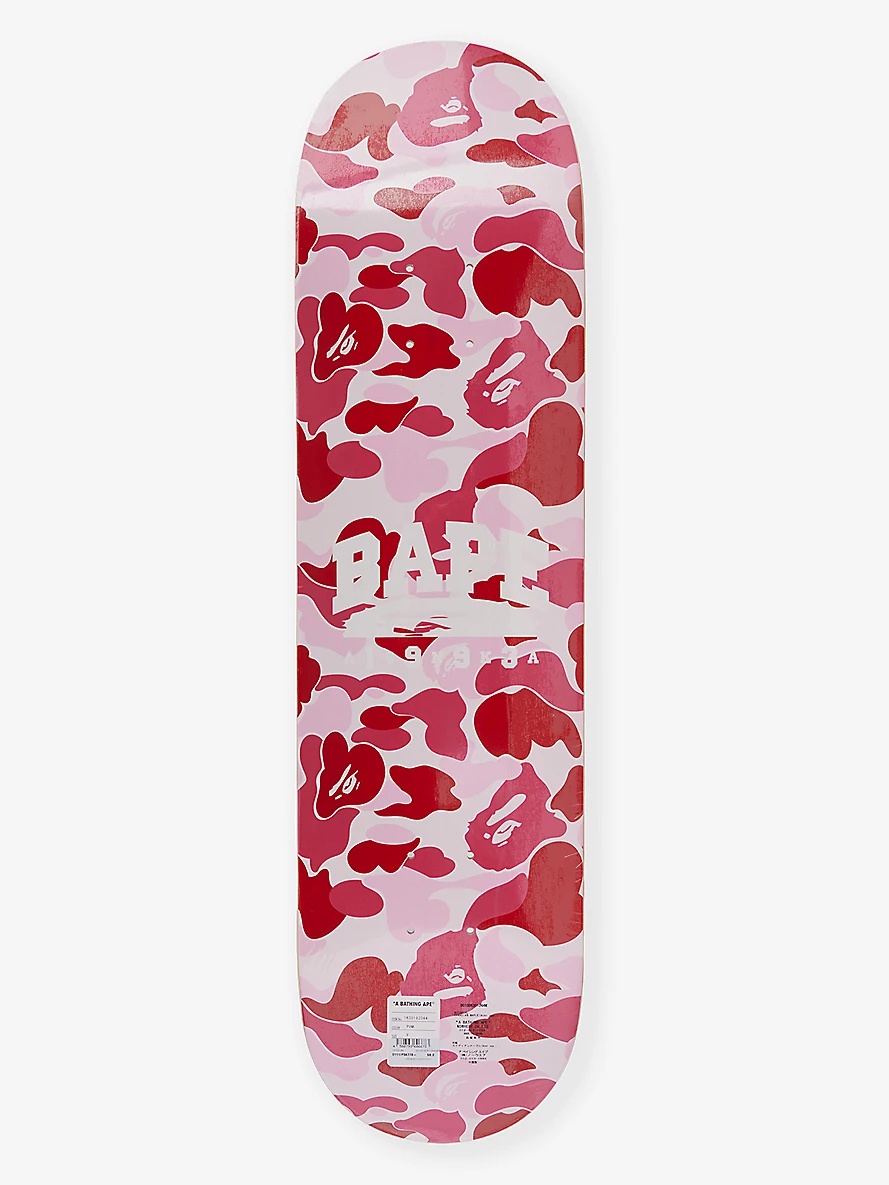 Camouflage-pattern branded maple skateboard deck - 1