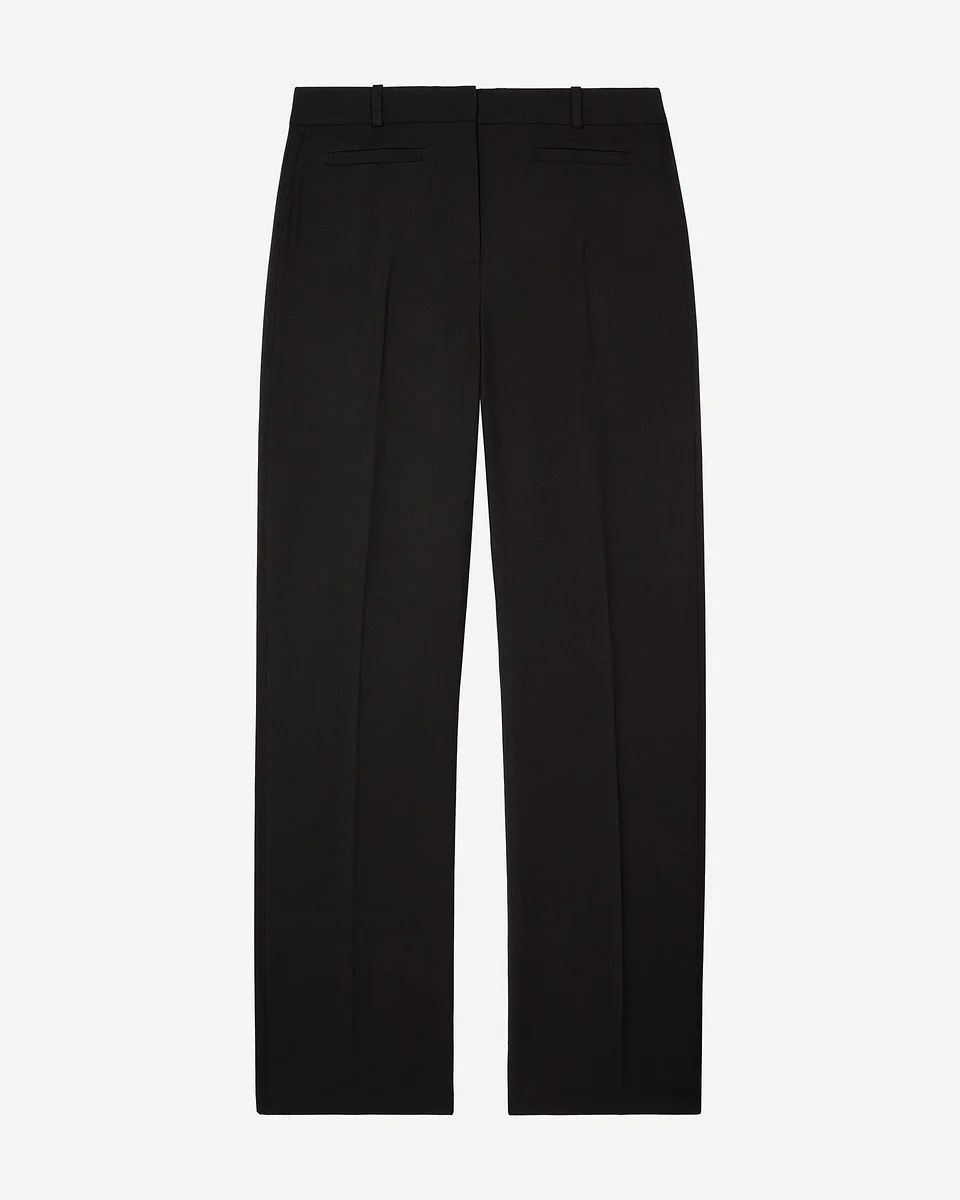 WIDE-LEG PANTS WITH BLACK WOOL STRIPE - 1