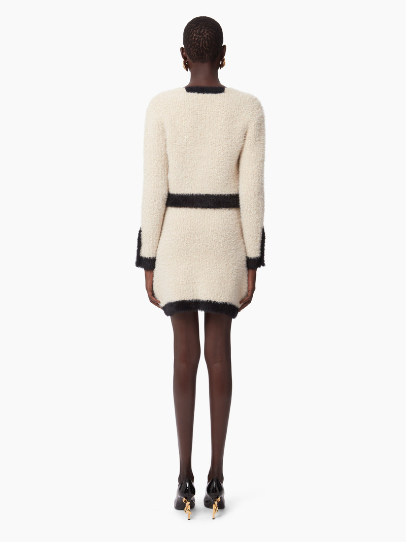SQUARE NECKLINE CARDIGAN IN TWEED 5
