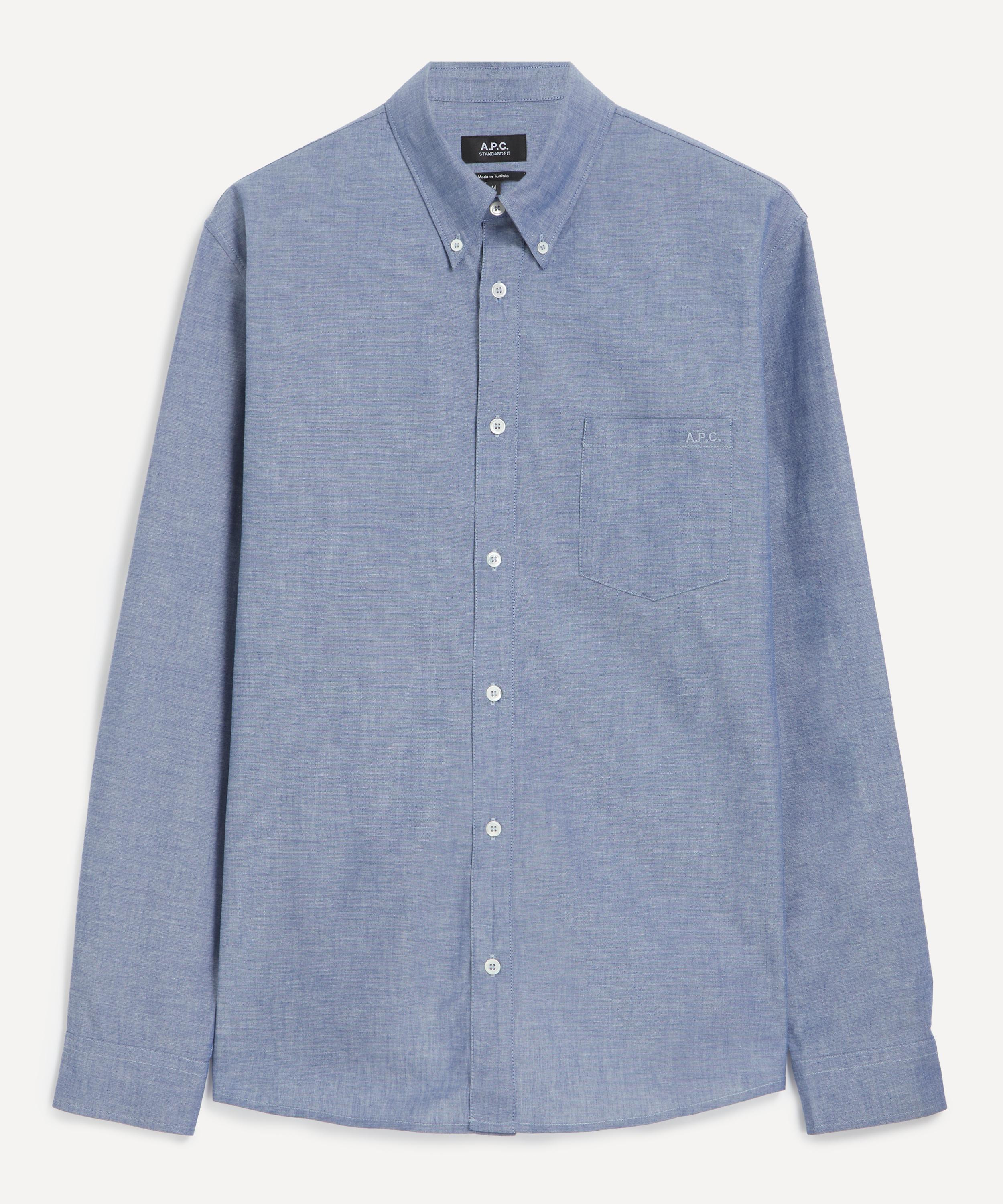 Edouard Brodé Chambray Cotton Shirt - 1
