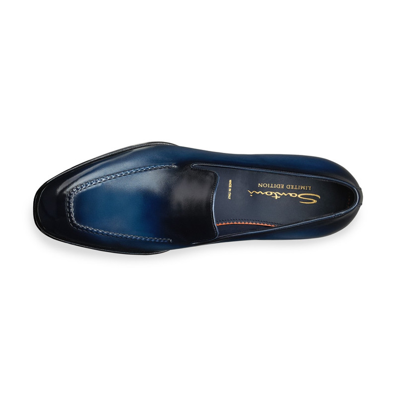 Men's blue leather Limited Edition loafer 4