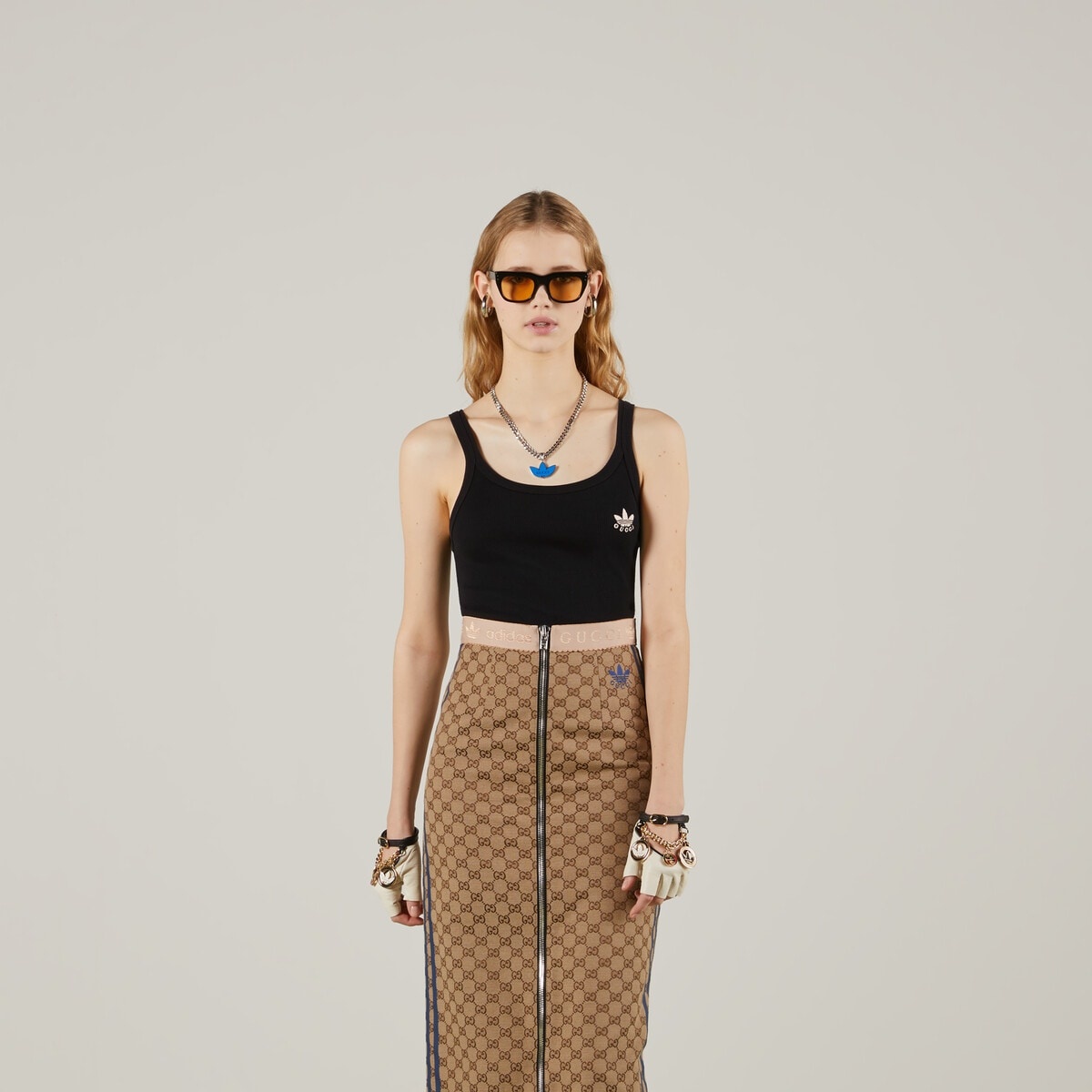 adidas x Gucci cotton tank top - 5