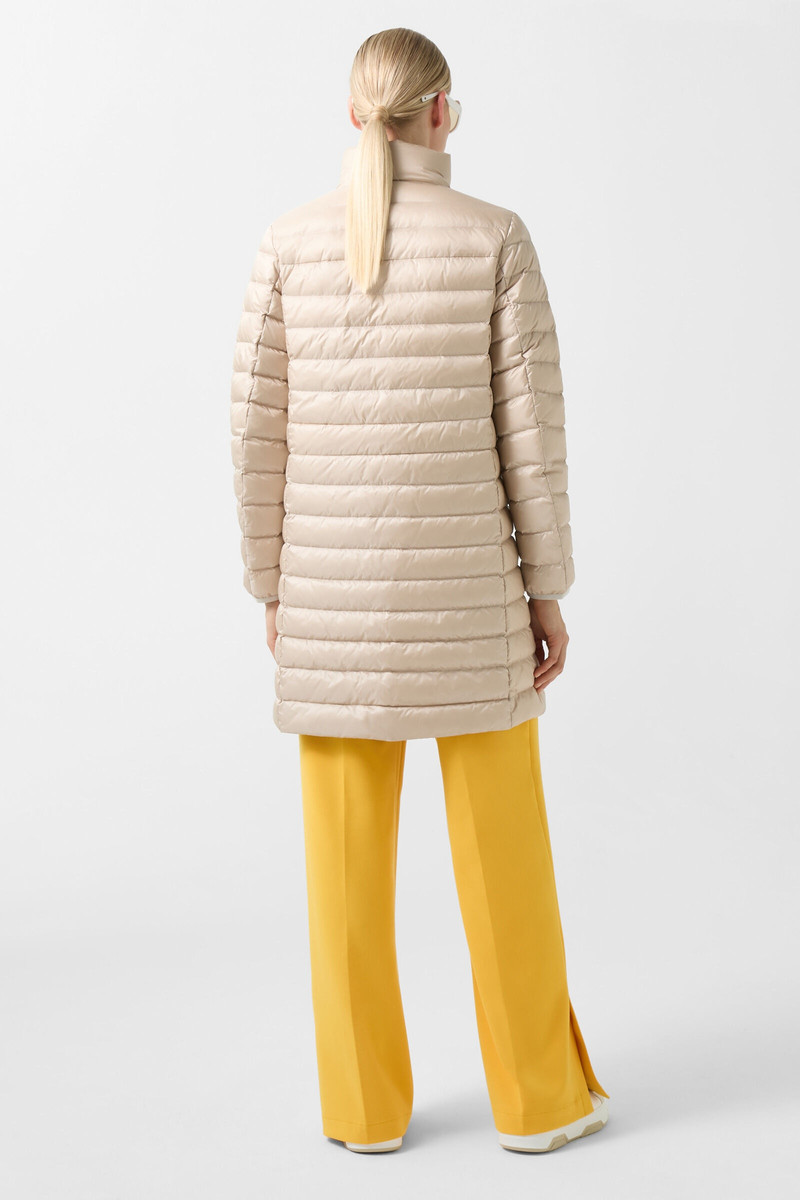 Thalia Lightweight down parka in Sand 3