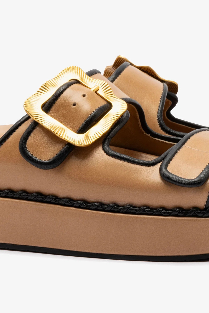 Maui Slide In Hazelnut Leather and Black Trimming 4