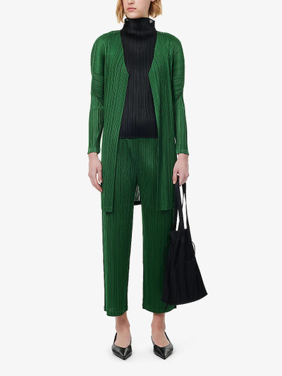 Pleats Please Issey Miyake February regular-fit knitted cardigan outlook