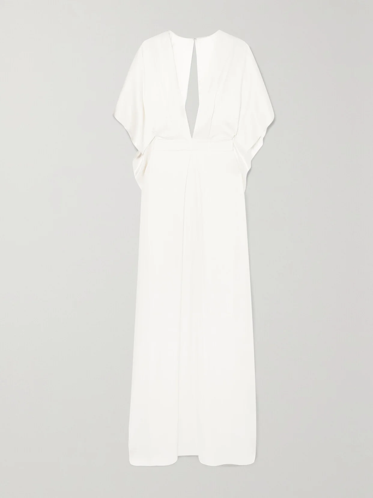 Cape-effect Silk-satin Gown - 1