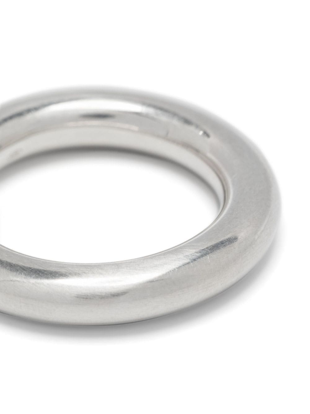 polished halo-band ring - 3