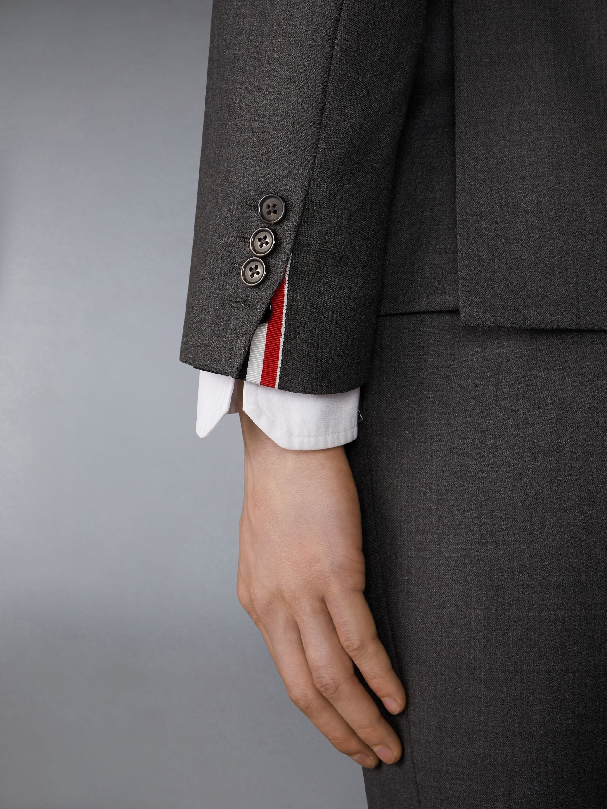 Funmix Twill Contrast Topstitching Classic Sport Coat - 4