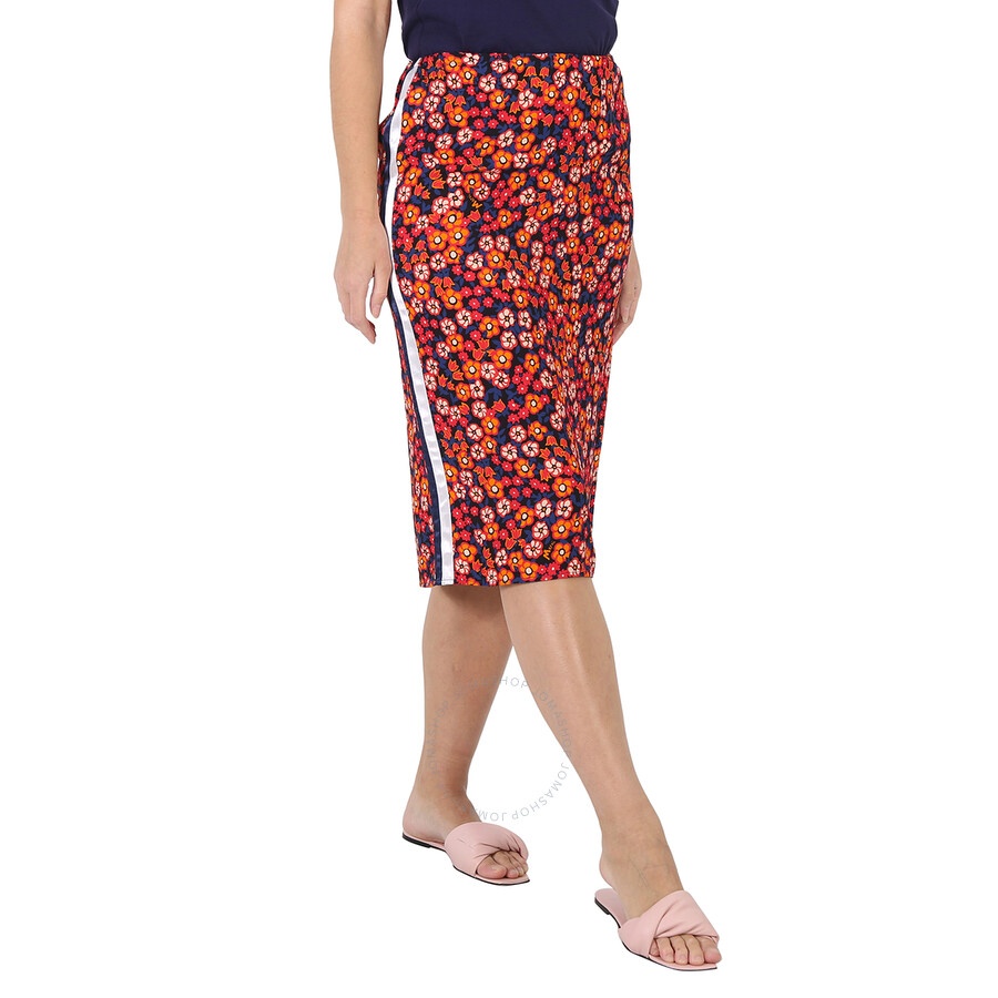 Marni Ladies Floral-print Straight Skirt - 4