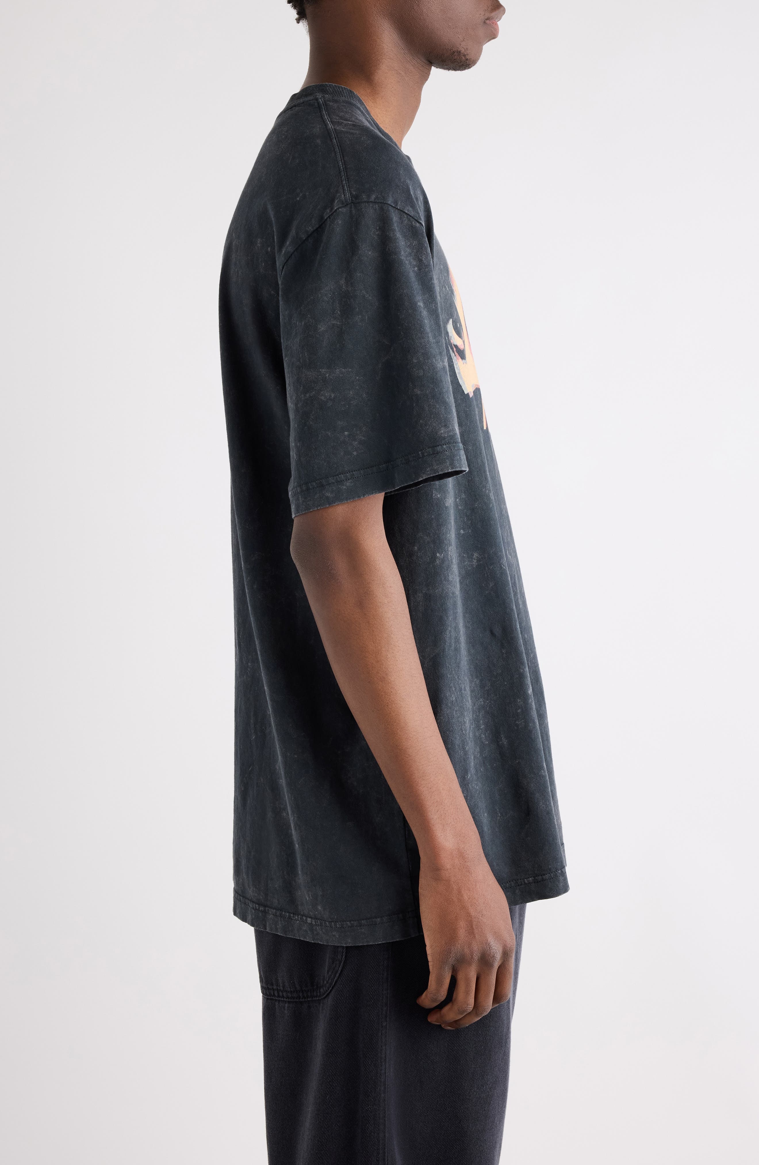 Isabel Marant Hugo Graphic T-Shirt in Faded Black at Nordstrom - 4