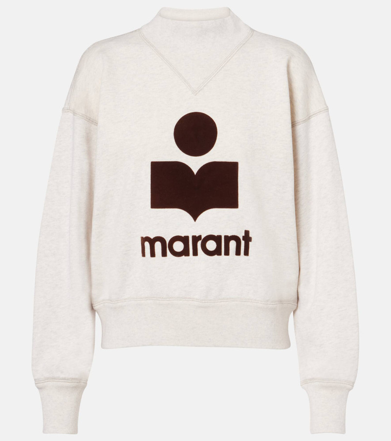 Moby logo cotton-blend sweatshirt 1